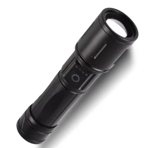 LED Flashlight Type C Charging Outdoor Flashlight with CE RoHs Emergency Flood Control Searchlight