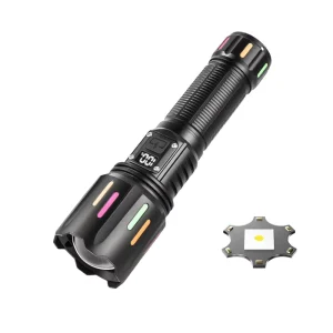 LED Flashlight with Powerful Light Output and Long Battery Life Rechargeable Flashlights for Emergencies