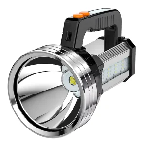 LED Hand Held Search Light Waterproof Rechargeable Flashlight
