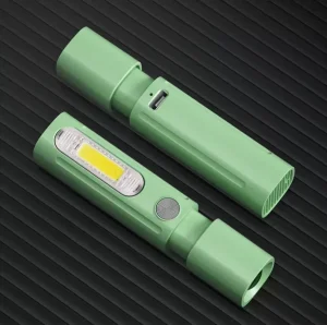 LED Rechargeable Flashlight USB Charging Mini Pocket Torch High Brightness Outdoor Use IP44 ABS Material Gift