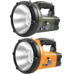 LED Rechargeable Searchlight Night Fishing Handheld Flashlight Outdoor Camping 50W High Power Super Bright IP54 Rated 10000