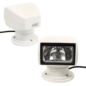 LED Remote Control 10-30V Searchlight Marine Boat Spotlight with Navigation Light PC Plastic 12V Voltage