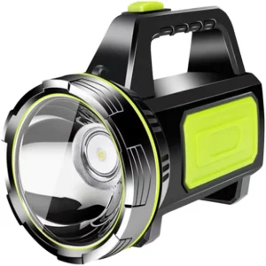 LED Searchlight Rechargeable IP66 Waterproof 1000 Lumens 360 Beam Angle for Outdoor Camping Security Hunting Handheld Portable