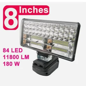 LED Work Light Flashlight Electric Torch Spotlight for 18V Li ion Battery