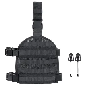 Large Nylon Tactical Vest Tie-Thigh Platform Quick Detachable Buckle Breathable Mesh Design Personal Defense Equipment