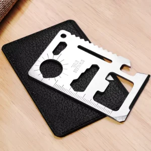 Large Sized Stainless Steel Creative Outdoor Camping Survival Tool Card 11 In 1 Multi Functional for Knife