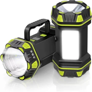 Led Camping Lantern Flashlight Rechargeable Portable Torch Work Light Power Bank Searchlight with Electricity Display