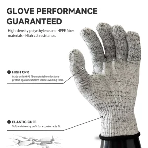 Level 4 Anti-Cut Protective Gloves with High Tear Resistance for Metal and Glass Processing
