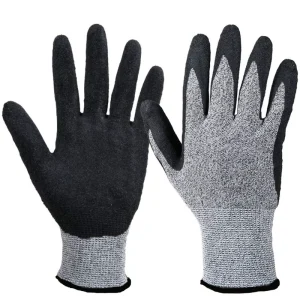 Level 5 Cut Resistant Nitrile Coated Work Gloves Anti Puncture Abrasion Resistant Safety Gloves