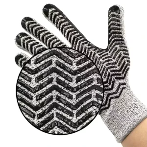 Level 5 HPPE Anti slip & Cut resistant Gloves Wear resistant Hand Protection Against Cuts