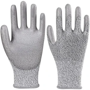Level 5 HPPE PU-Coated Cut-Resistant Construction Gloves