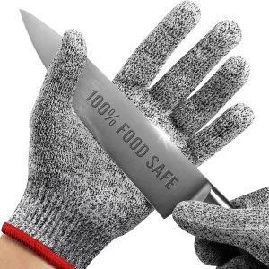 Level 5 PU-Coated Cut-Resistant Construction Gloves