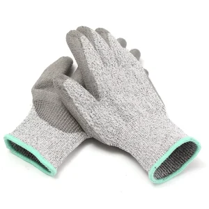 Level 5 Stainless Steel Wire-Reinforced Cut-Resistant Gloves for Glass Cutting and Metal Sheet Handling