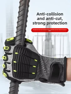 Level 5 Thickened Knit Gloves with Impact, Shock and Cut Resistance