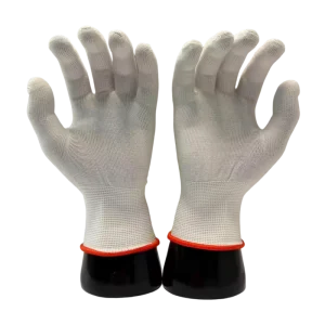 Lightweight Seamless Knit Gloves High Dexterity Elastic Cuff Safety Gloves for Precision Handling and Food Prep