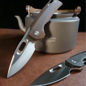 Linen Handle Folding Knife Outdoor Survival High-hardness Fishing Pocket Survival EDC Tool Folding Knife