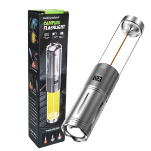 Long Range High Intensity LED Flashlight Rechargeable Tungsten Filament Camping Lantern Portable Outdoor Hiking Adventure Torch