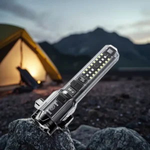 Long Range LED Flashlight High Lumen USB Charging Strong ABS Body Lamp Flashlights Torches