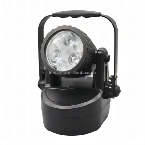 Lontu Portable 5282 Multi function LED Emergency Flashlight High intensity Explosion proof Searchlight Black Glass 50 Steel DC