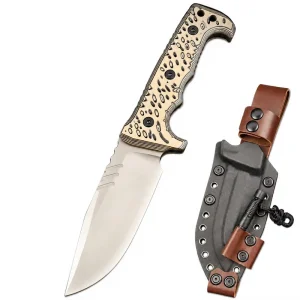 MBB M8 Heavy Duty DC53 Steel Fixed Blade Knife G10 Handle Full Tang Survival Hunting Knife with Kydex Sheath Fire Starter OEM