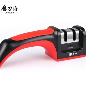 Manual V Shape 2-Stage Knife Sharpener Professional Kitchen Sharpening Stone Tool for Home Use