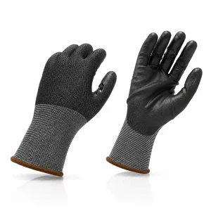 Manufacturer ANSI A4 Cut-Proof HPPE PU-Dipped Anti-Static Touchscreen Gloves for Machinery Maintenance