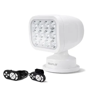 Marine LED Searchlight 360° Remote Control Waterproof Boat Spotlight 12V 24V Yacht LED Spot Light for Fishing Vessel