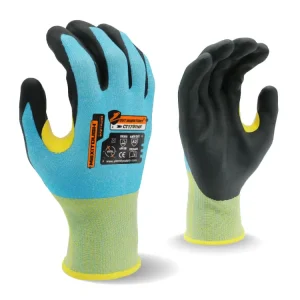 MaxiTough Customized 18G Nitrile Foam Werkhandschoenen Anti Cut American Standard A2 Oil Resistant Safety Work Gloves for Men