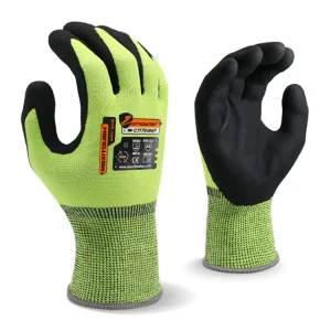 MaxiTough Customized Logo CE En388 4X43D Cut resistant Gloves Level D Anti Slip Nitrile Coated Work Protective Safety Gloves