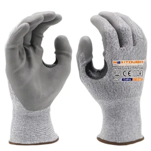 MaxiTough Guantes De Trabajo De Poliéster Recubiertos De Nitrilo Workers Industrial Nitrile Handschuhe Cut Resistant Men Gloves