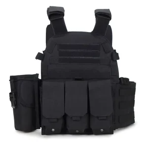 Men’s Tactical Vest for Hunting Outdoor Modular Waistcoat with Molle System CS Vest Combat Assault Carrier for Camping & Hiking
