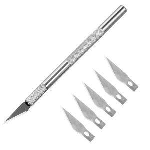 Metal SK5 Carving Utility Knife Set Non Slip Engraving Scalpel Craft Knives Quick Change PCB DIY Hobby Repair OEM Hand Tool