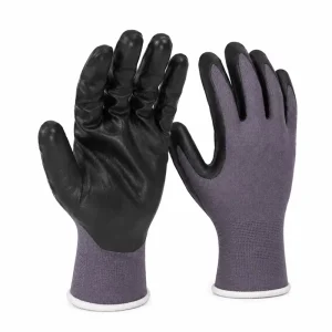 Microfoam Nitrile-Coated Abrasion-Resistant High-Grip Industrial Construction Work Gloves