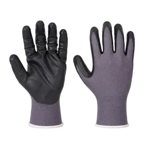 Microfoam Nitrile-Coated Liquid-Repellent Breathable Automotive Mechanical Repair Safety Gloves