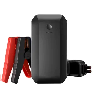 Mini 7200mAh Powerbank Jump Starter 12V 1000A Peak Current USB-C 30W LED Light Black Emergency Tool Kit Passenger Car
