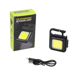 Mini Portable 3 Light Modes Bright USB LED Rechargeable Torch Work Light Small Pocket Flashlights Camping Keychain Light