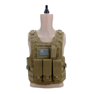 Molle Multifunction Hunting Vest with Plate Carrier Adjustable Breathable Outdoor Hunting Tactical Carrier Vest