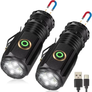 Most Powerful Mini LED Flashlight Aluminum Alloy Rechargeable Emergency Intelligent LED USB Torch Product