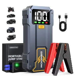 Multi Function Car Jumper Starter LED Light 3000A Peak Current Emergency Battery Charging Bank Motorcycles CE FCC