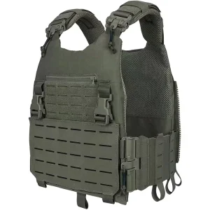 Multi Function Tactical Vest Quick Release Laser Cut Durable Waterproof Training Zipper Closure Camouflage Pattern