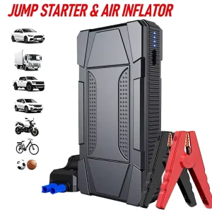 Multi Functional Portable 12V Vehicle Jump Starter Booster 10000mAh Power Bank Auto Emergency Charging Tool Lighting 200A 500A