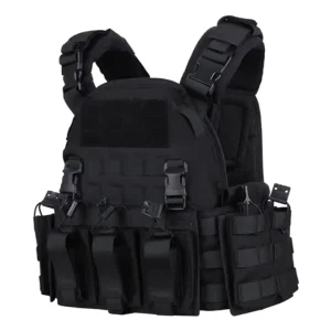 Multi-function Tactical Vest With Molle System Heavy-duty Zipper Quick-release Waist Buckle for Training Survival & Work