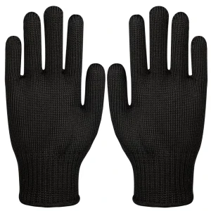 Multi purpose Cut Resistant Protective Gloves Level 5 Outdoor Labor Protection Anti cut Steel Wire Gloves Reinforced Black