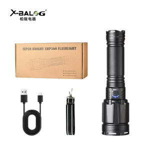 Multifunction 15000 Lumens Aluminum Body Led Zoomable Torches Rechargeable 150W XHP360 Adjustable Focus Outdoor Flashlight