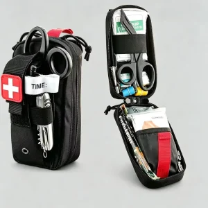 Multifunction Camping Storage Bag Medical Pouch Tactical Med Emergency Bag First Aid Pouch for Outdoors Home Car Hiking Hunting