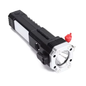 Multifunctional Emergency Escape Tool Window Breaker Seatbelt Cutter LED Car Rechargeable Safety Hammer Flashlight