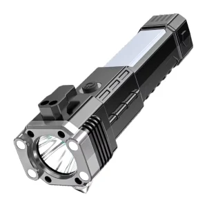 Multifunctional Emergency Escape Tool Work Light Window Breaker Seatbelt Cutter Rechargeable LED Car Safety Hammer Flashlight