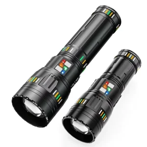 Multifunctional High power Tactical Flashlight Rechargeable Zoomable Long lasting Lantern Outdoor Adventures Rescue LED Torch
