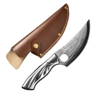 Multifunctional Kitchen Chef Knife with 5cr Blade and Stainless Steel Handle