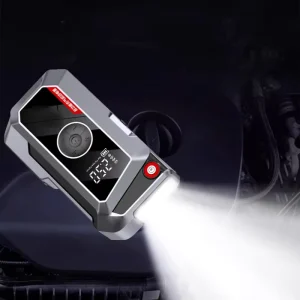 Multifunctional Professional 12V 8000mAh Digital Car Battery Charger Jump Starter 800A 23L Min Air Pump Emergency Tool Kit